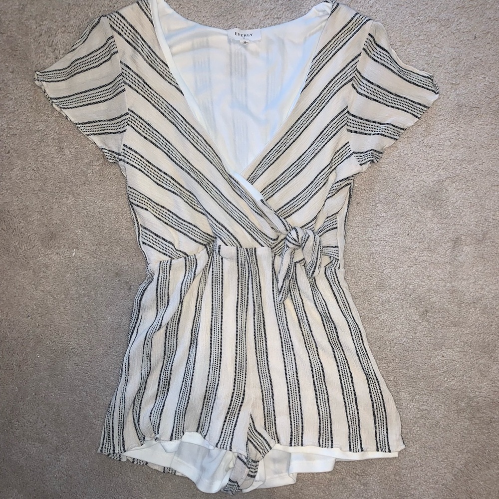 Striped romper